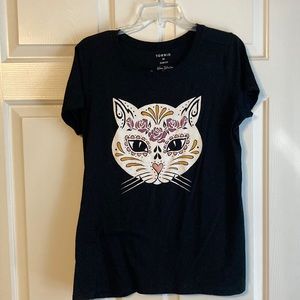 Torrid cat day of the dead tee